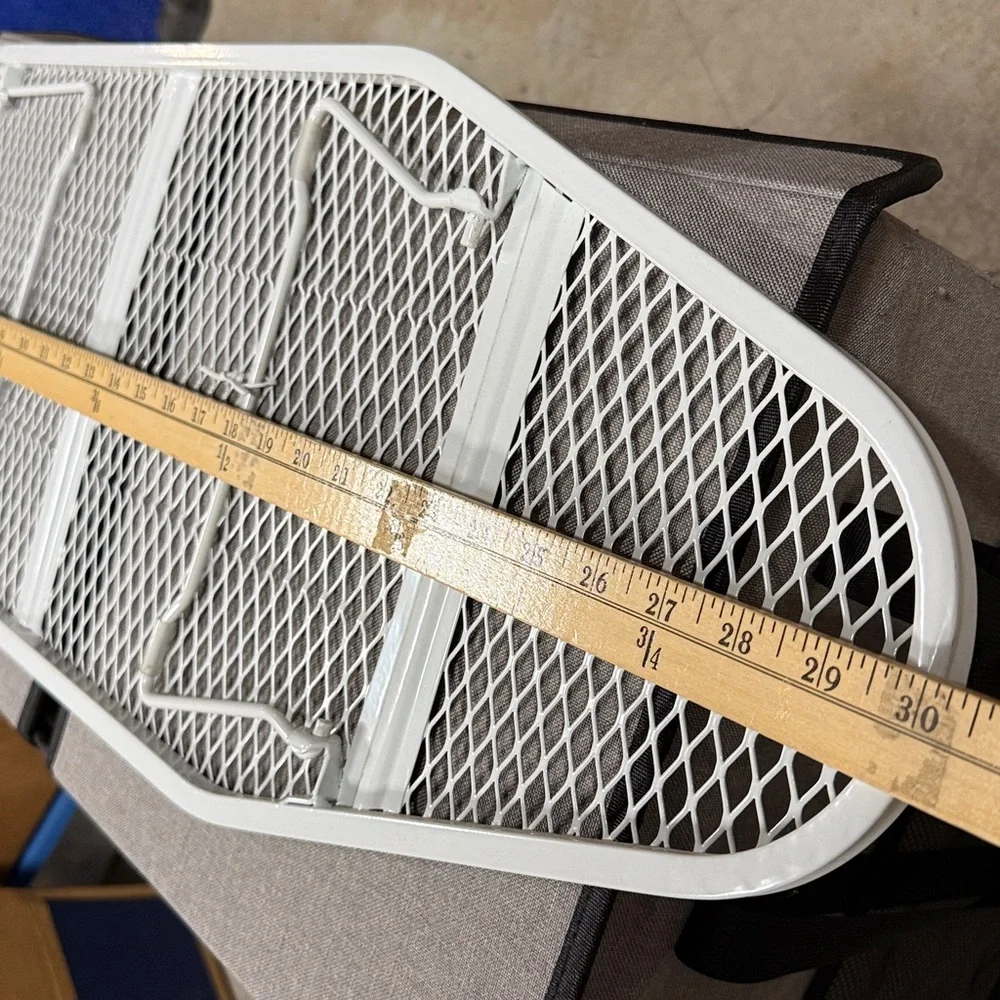 IKEA White Tabletop ironing board with wall hook. Folds flat, 30x12” EUC
